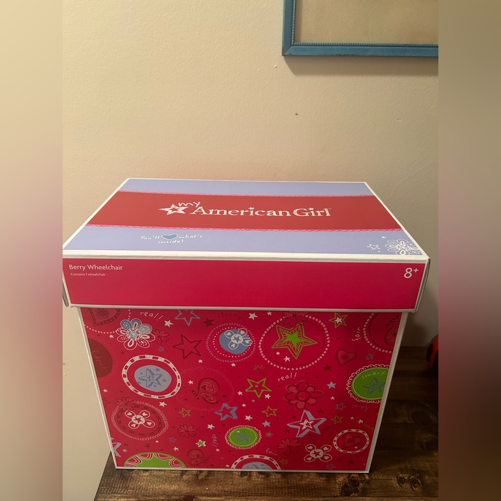American Girl Empty Berry Wheelchair (no wheelchair) Medium Box